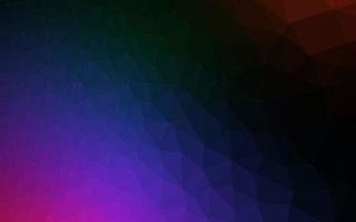 Dark Multicolor, Rainbow vector polygon abstract layout.