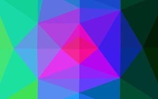 Dark Multicolor, Rainbow vector shining triangular pattern.