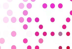 Light Pink vector template with circles.