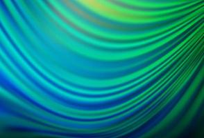 Light Blue, Green vector background with bent lines.