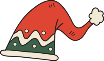 Hand Drawn christmas hat illustration png