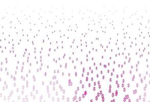 Light Pink vector template with Dollar.
