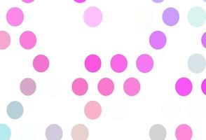 Light Pink vector texture with disks.