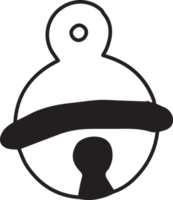 Hand Drawn christmas bell illustration png