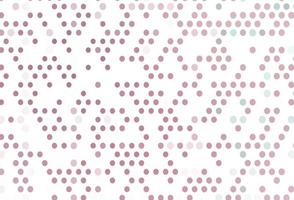 Light Pink vector background with bubbles.