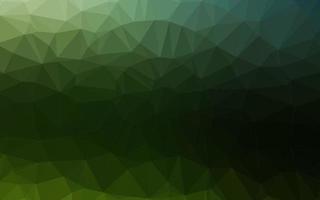 textura de mosaico de triángulo vector verde oscuro.