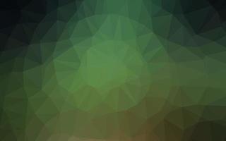 Dark Green vector triangle mosaic texture.