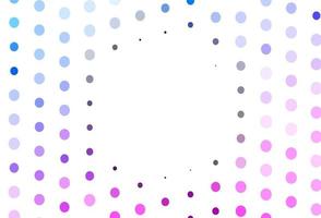 Light Pink, Blue vector texture with disks.