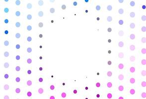 Light Pink, Blue vector texture with disks.