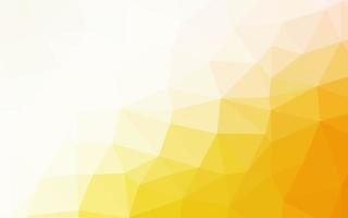 Light Yellow, Orange vector blurry triangle pattern.