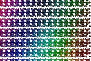 Light Multicolor, Rainbow vector background with bent lines.