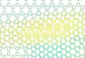 Light green, yellow vector template with circles.