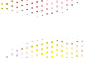 Light Pink, Yellow vector template with circles.