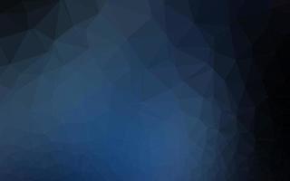 Dark BLUE vector polygonal background.