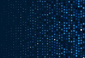 Dark BLUE vector template with circles.