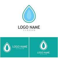 Water drop illustration logo vector design