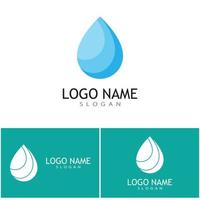 Water drop illustration logo vector design