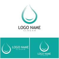 Water drop illustration logo vector design