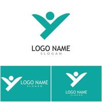 Adoption and community care Logo template vector