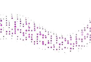 Light Purple vector texture with playing cards.