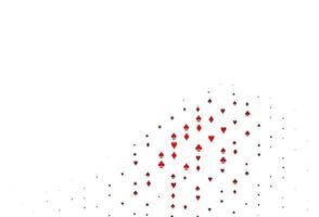 Light Red vector pattern with symbol of cards.