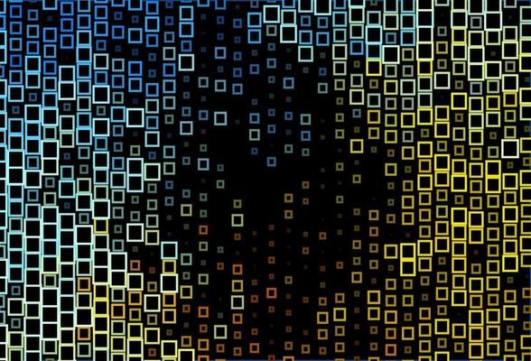 Dark Blue, Yellow vector pattern in square style.