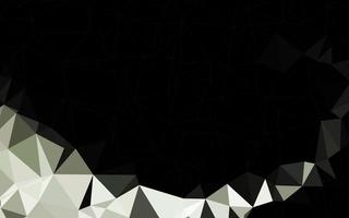 Dark Black vector polygon abstract background.