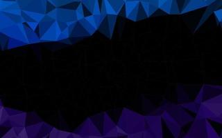 Dark Black vector abstract polygonal layout.