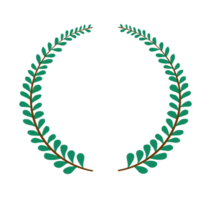 icône de couronne de feuilles de guirlande png