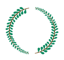 icono de corona de hojas de corona png