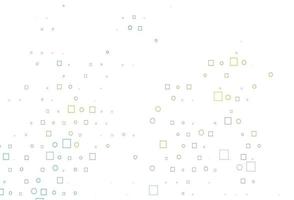 Light Blue, Yellow vector backdrop with dots, spots, cubes.
