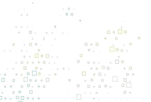 Light Blue, Yellow vector backdrop with dots, spots, cubes.