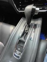 Car gear stick on parking mode, Mechanism of switching modes of automatic transmission car, Top view photo