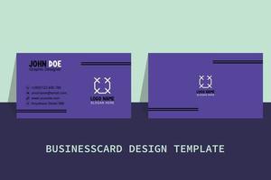 Business Card Template Free Vector