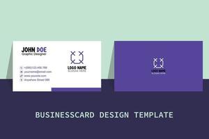 Business Card Template Free Vector