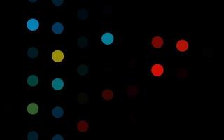 Dark Black vector backdrop with dots.