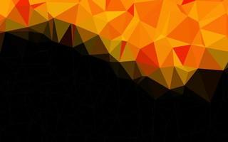 Light Orange vector abstract mosaic background.