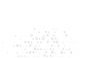 Light Black vector pattern with spheres, squares.