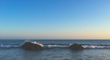 sunset on the beach photo