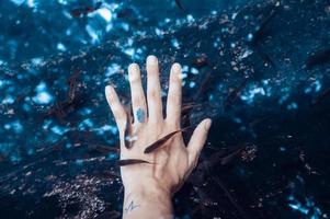 hands in water photo