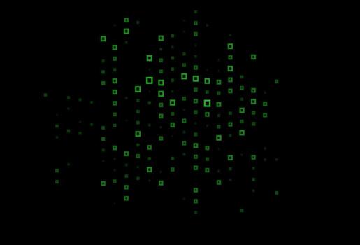 patrón de vector verde oscuro en estilo cuadrado.