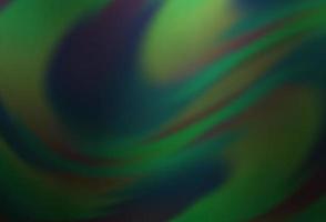 Dark Green vector blurred shine abstract background.