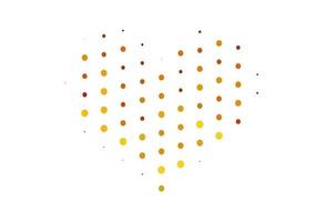 Light Yellow, Orange vector cover with spots.