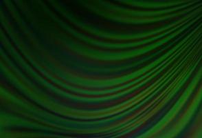 Dark Green vector background with abstract lines.