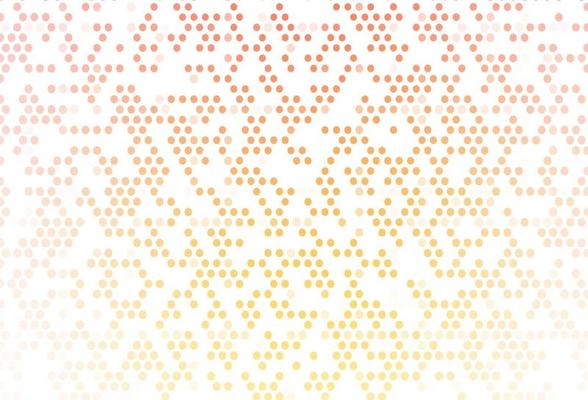 Light Yellow, Orange vector pattern with spheres.