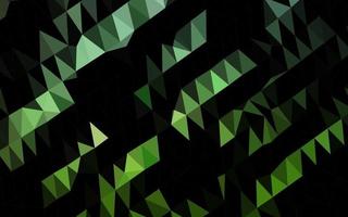 Dark Green vector low poly cover.