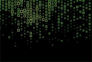 Dark Green vector background with rectangles.