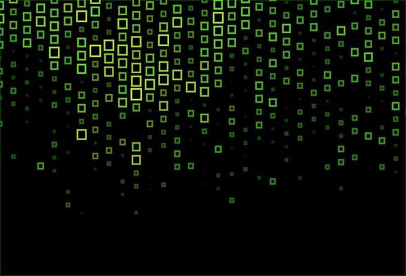 Dark Green vector background with rectangles.