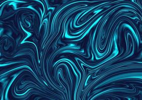 Abstract marble texture pattern blue background fluid oil pattern with the wave paint effect. photo