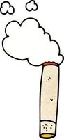 cartoon doodle cigarette vector